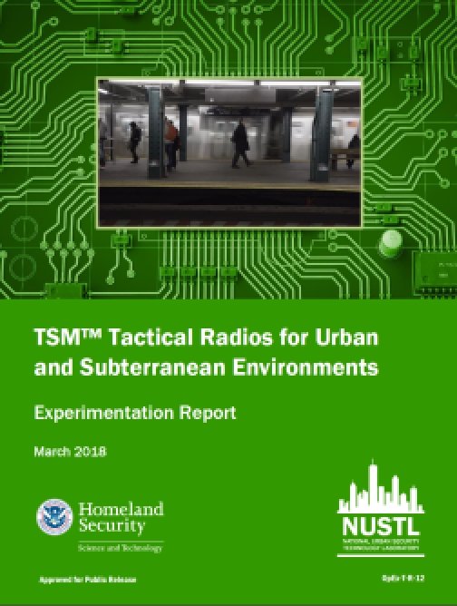 TSM Tactical Radios for Urban and Subterranean…
