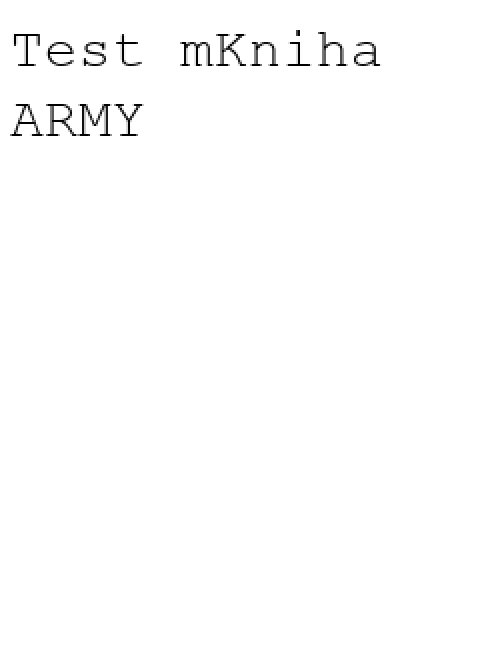 Test mKniha ARMY